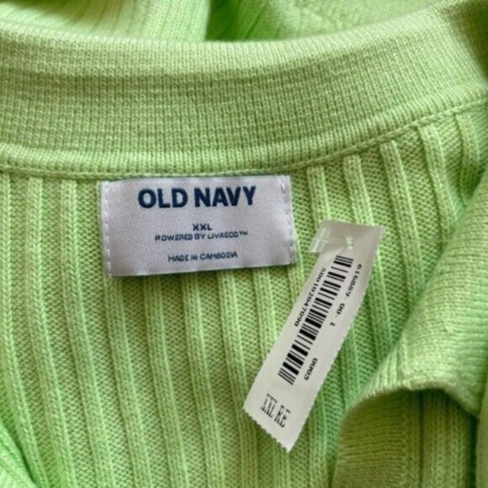 Old Navy Size XXL Sleeveless Rib Knit Polo Top NWT - Picture 7 of 8